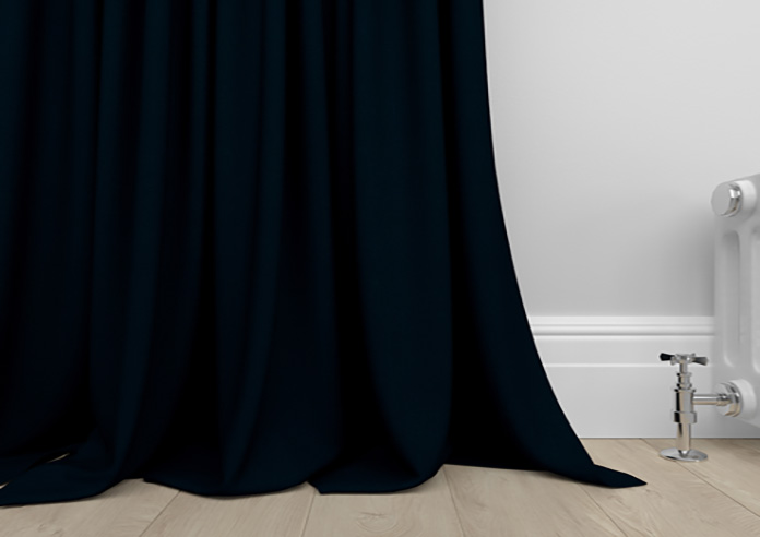 Faux Suede, Navy - Made to Measure Curtains - Image 6